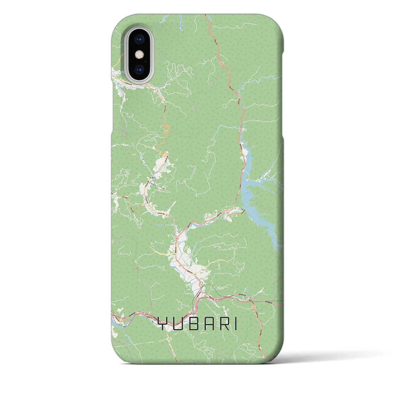 【夕張(北海道)】地図柄iPhoneケース(バックカバータイプ)