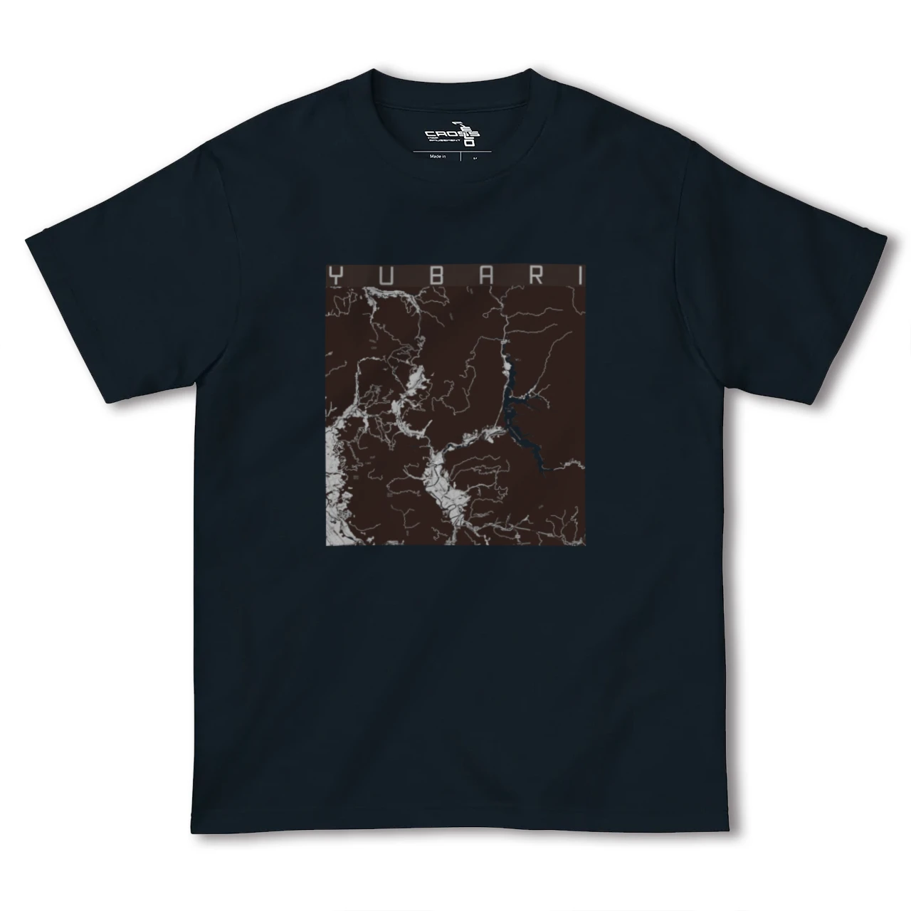 【夕張(北海道)】地図柄ヘビーウェイトTシャツ