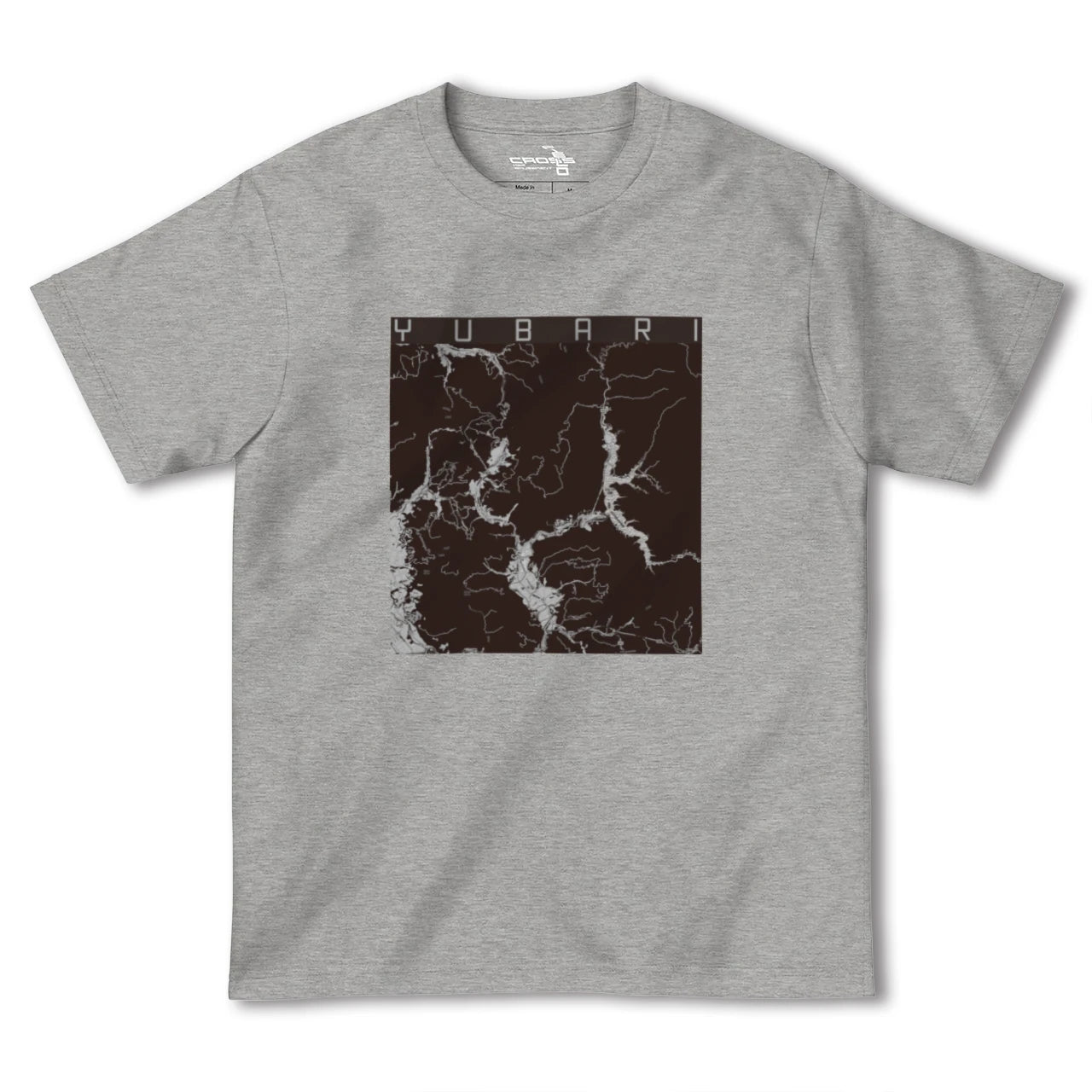 【夕張(北海道)】地図柄ヘビーウェイトTシャツ