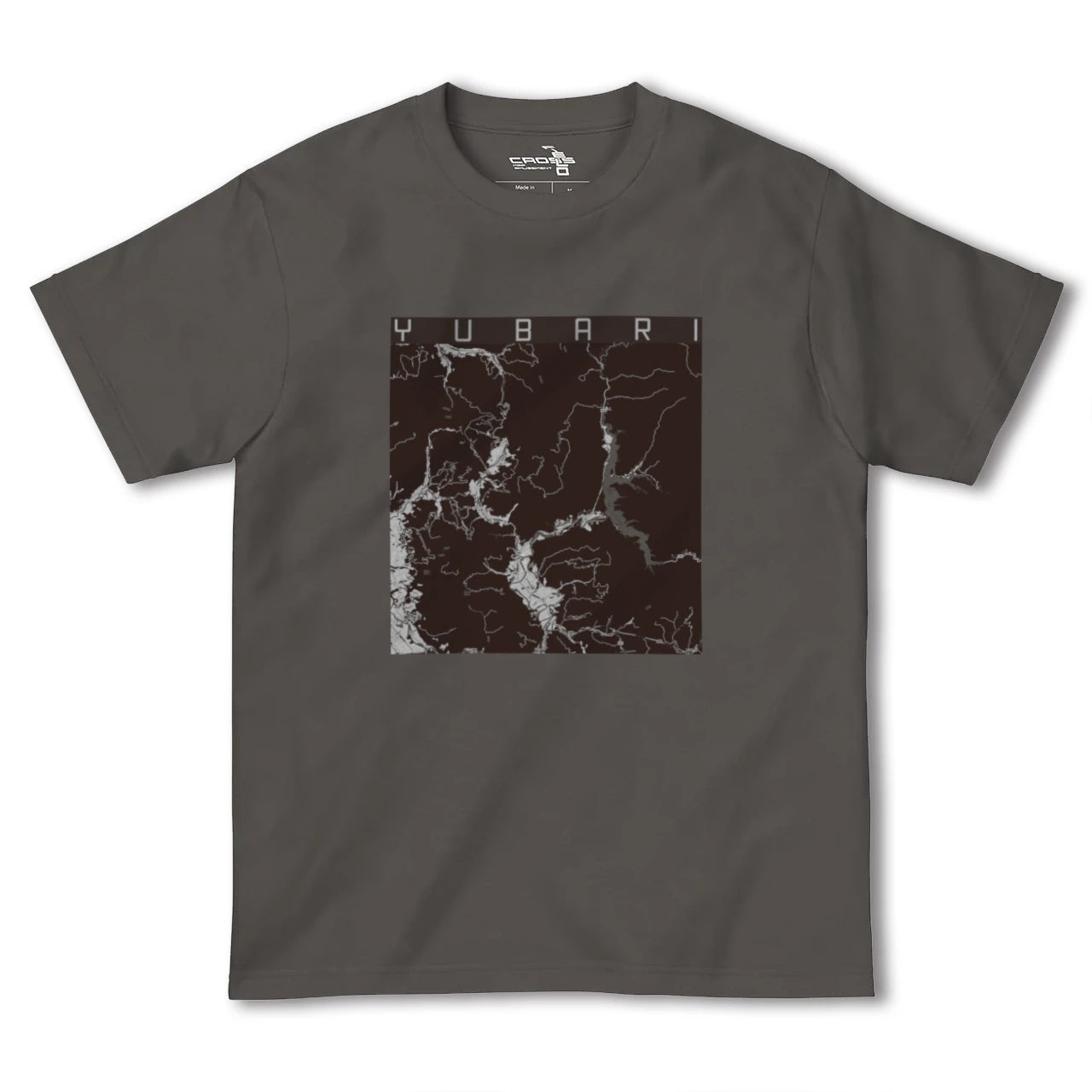 【夕張(北海道)】地図柄ヘビーウェイトTシャツ