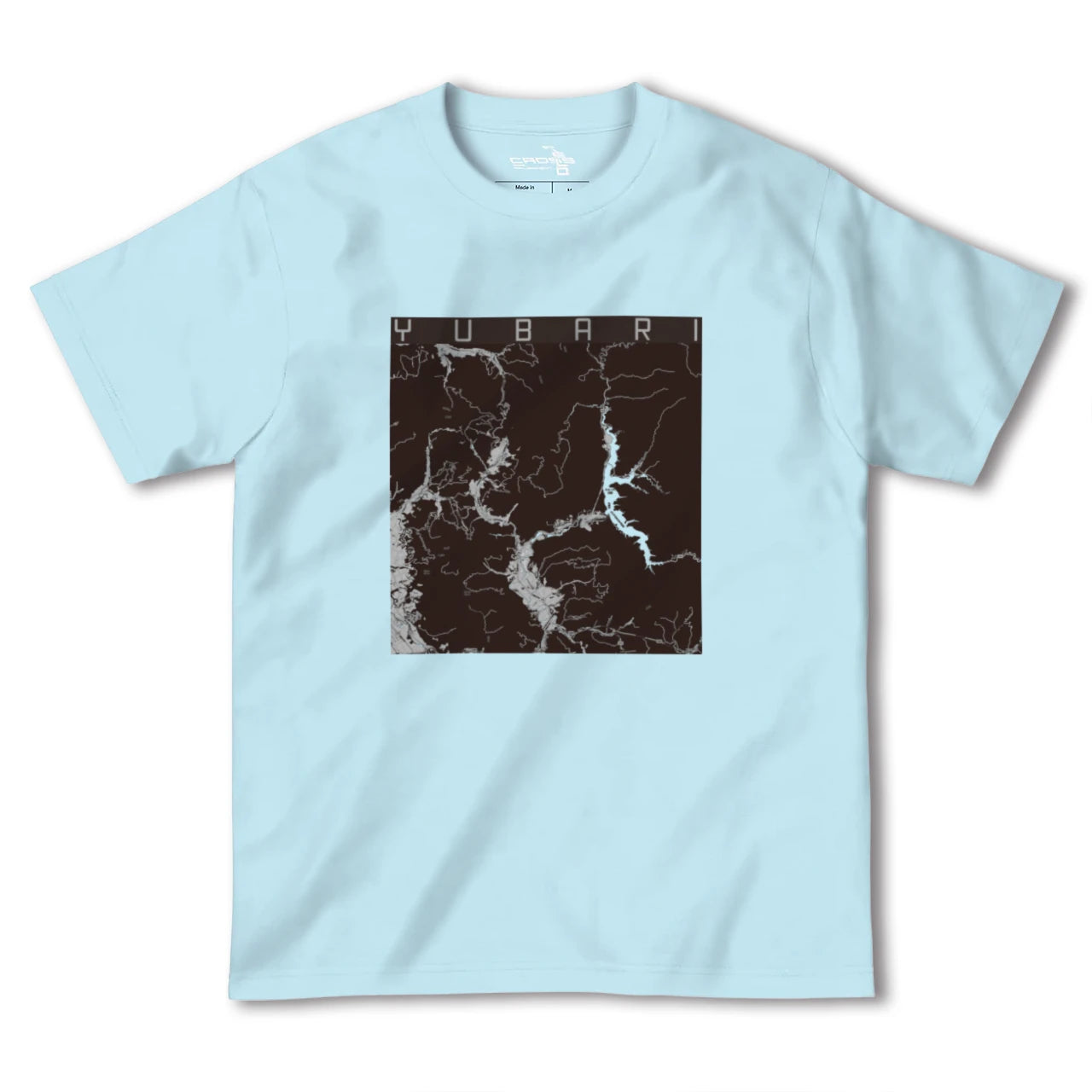 【夕張(北海道)】地図柄ヘビーウェイトTシャツ