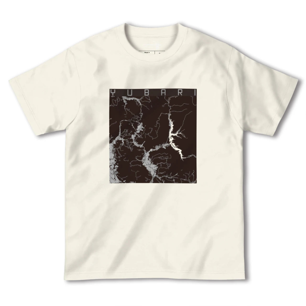 【夕張(北海道)】地図柄ヘビーウェイトTシャツ