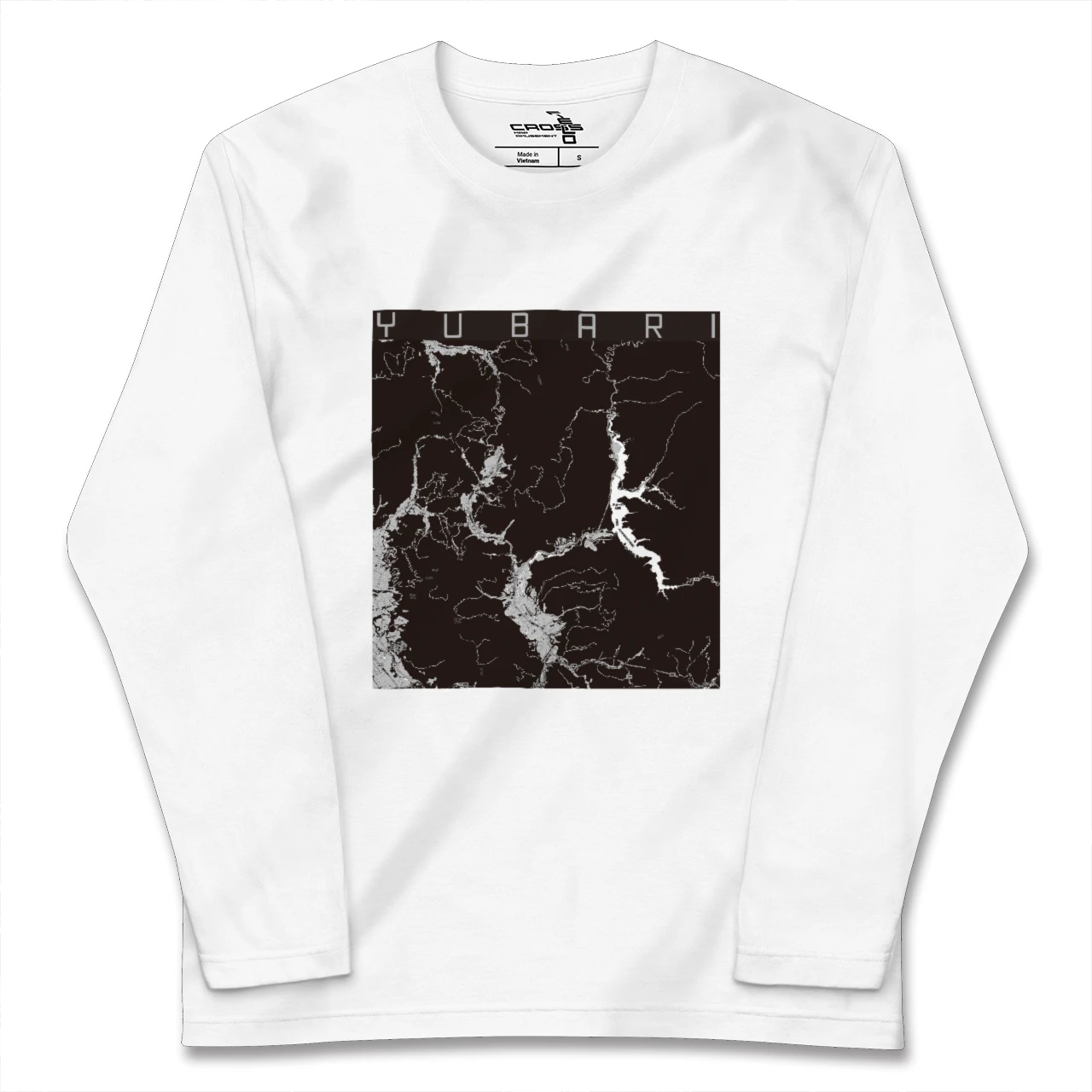 【夕張(北海道)】地図柄ロングスリーブTシャツ