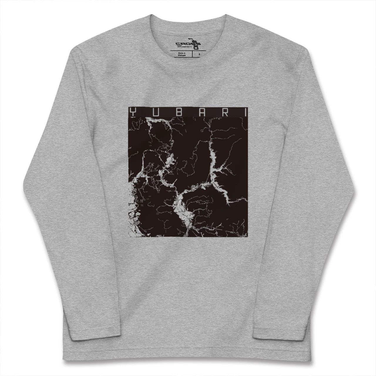 【夕張(北海道)】地図柄ロングスリーブTシャツ