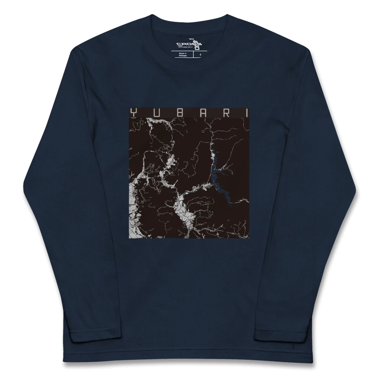 【夕張(北海道)】地図柄ロングスリーブTシャツ