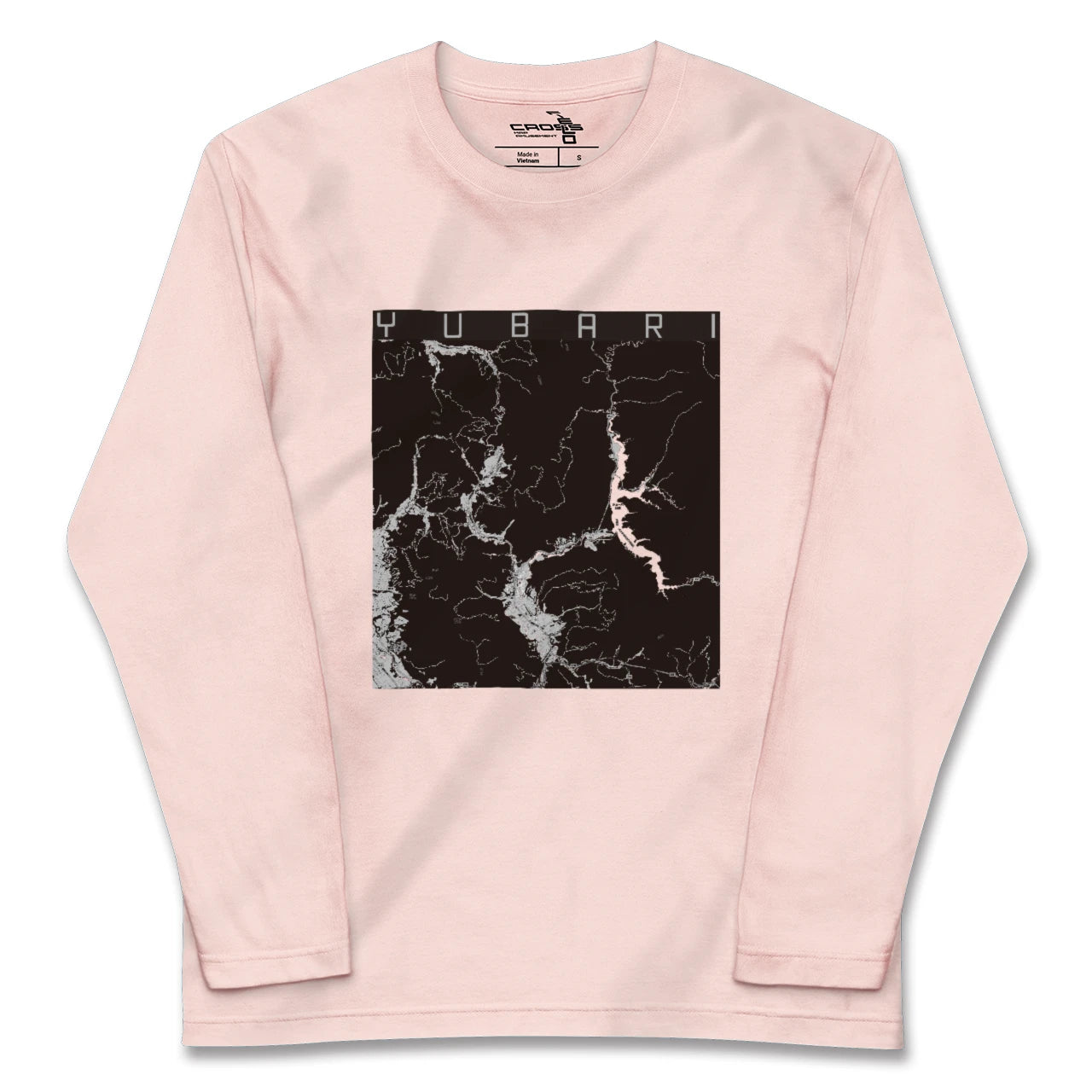 【夕張(北海道)】地図柄ロングスリーブTシャツ