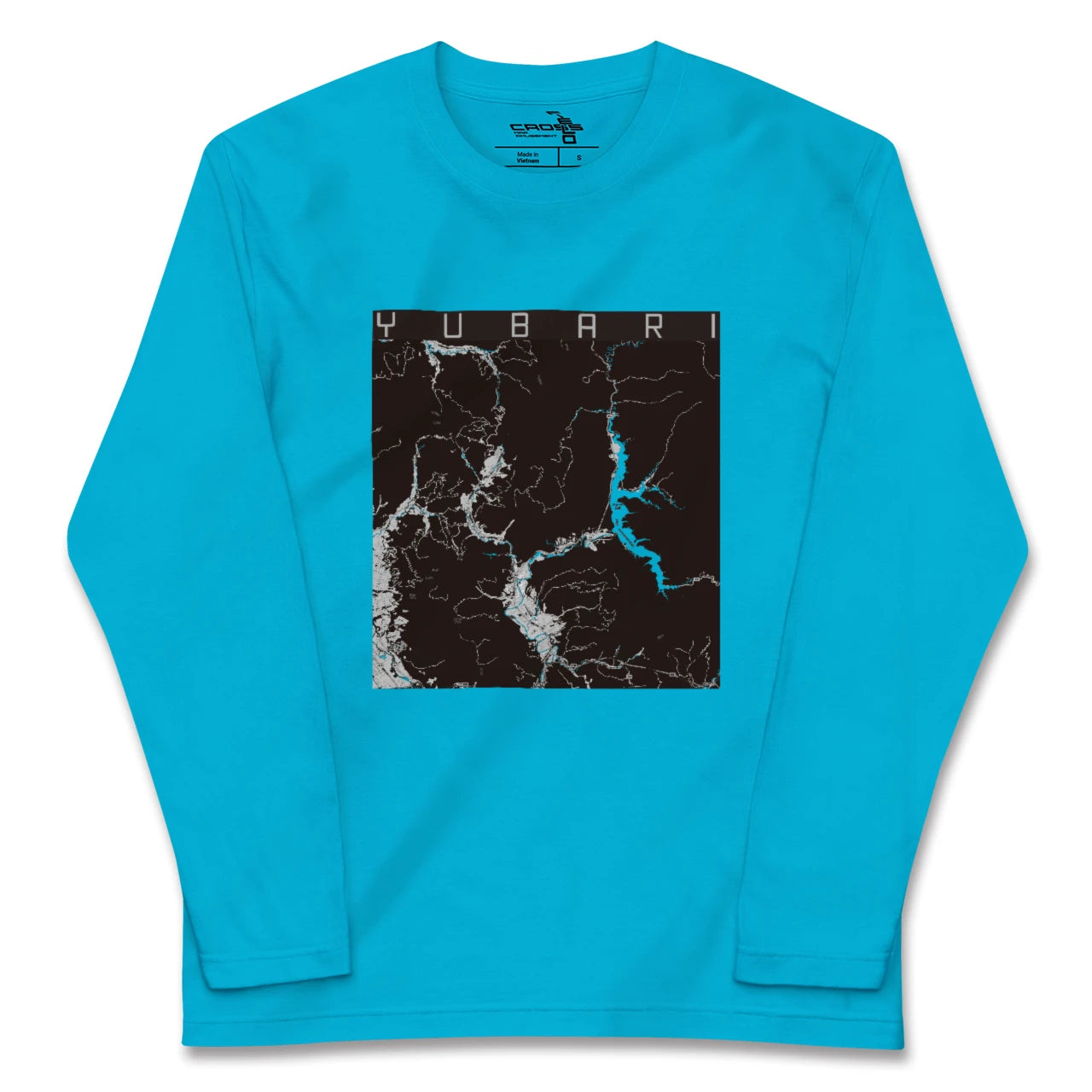 【夕張(北海道)】地図柄ロングスリーブTシャツ