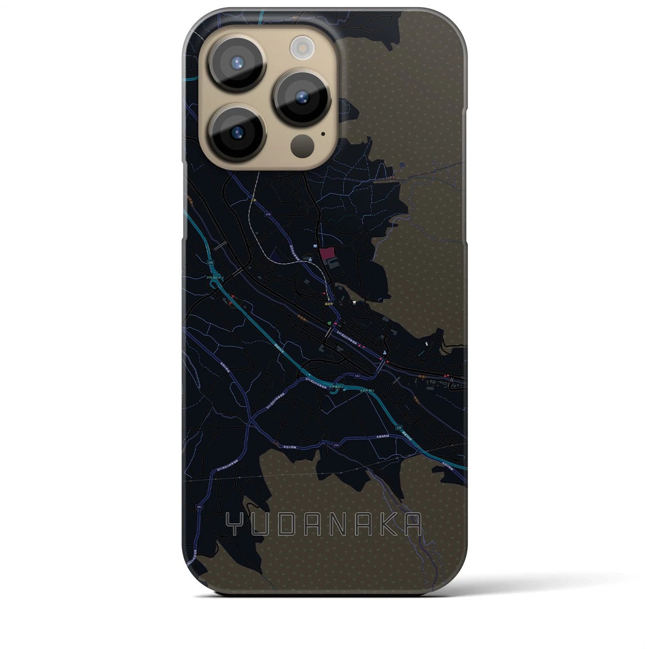 【湯田中(長野県)】地図柄iPhoneケース(バックカバータイプ)