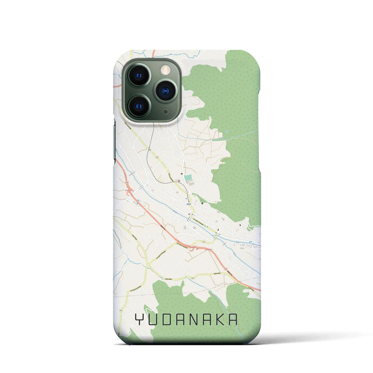 【湯田中(長野県)】地図柄iPhoneケース(バックカバータイプ)