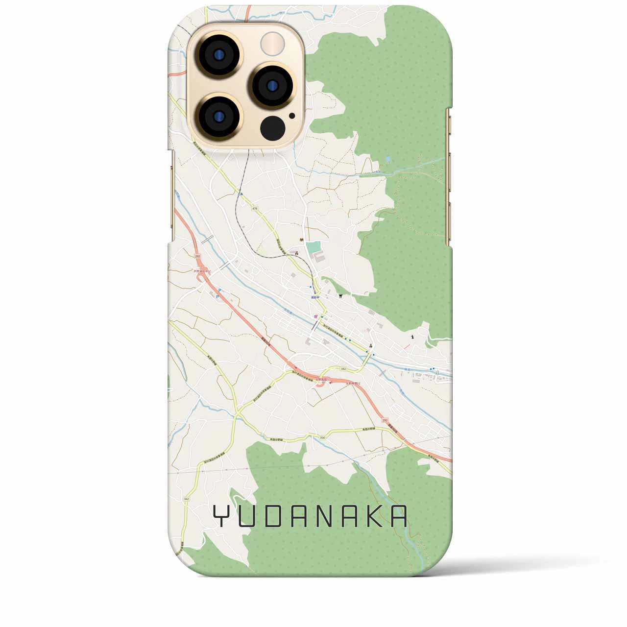 【湯田中(長野県)】地図柄iPhoneケース(バックカバータイプ)