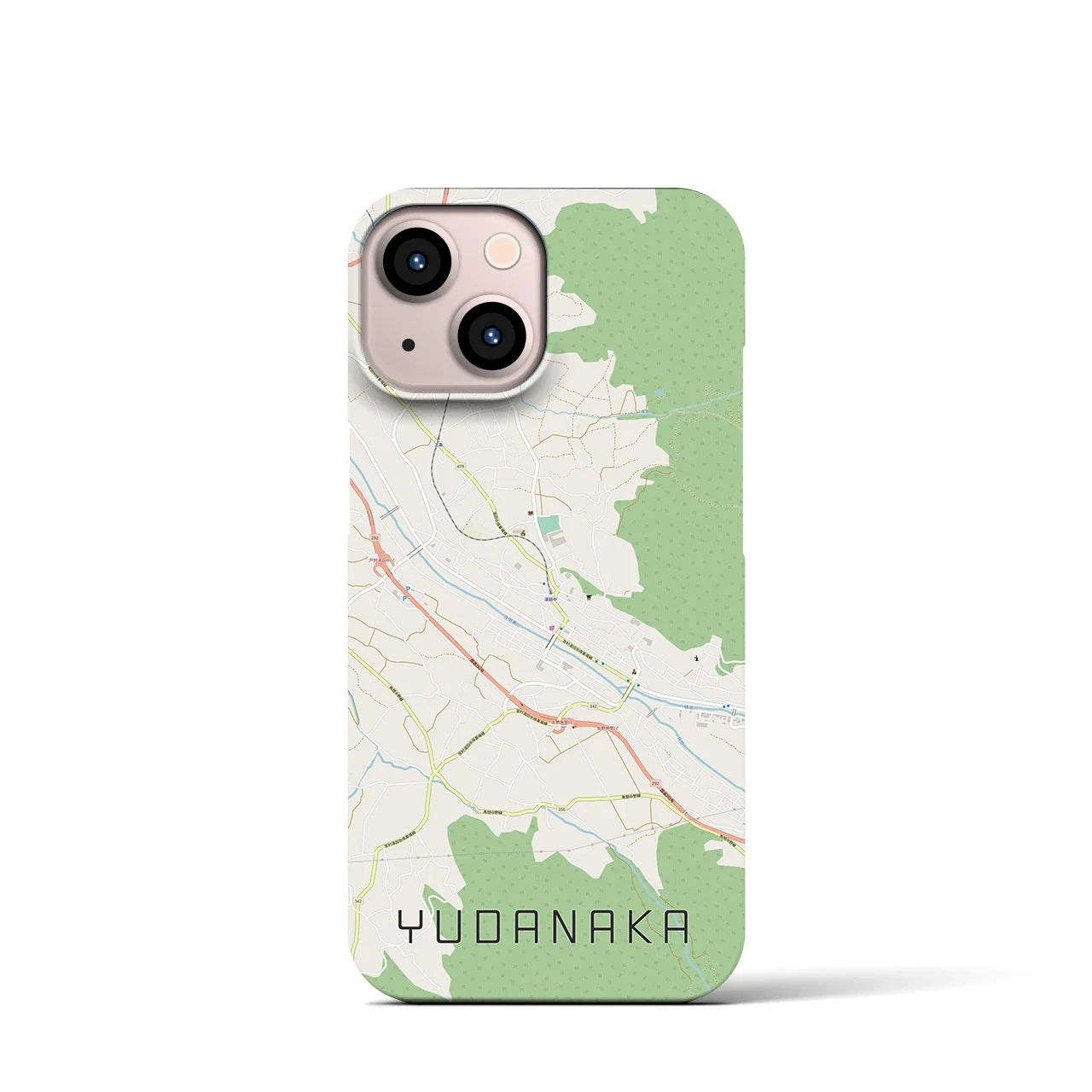 【湯田中(長野県)】地図柄iPhoneケース(バックカバータイプ)