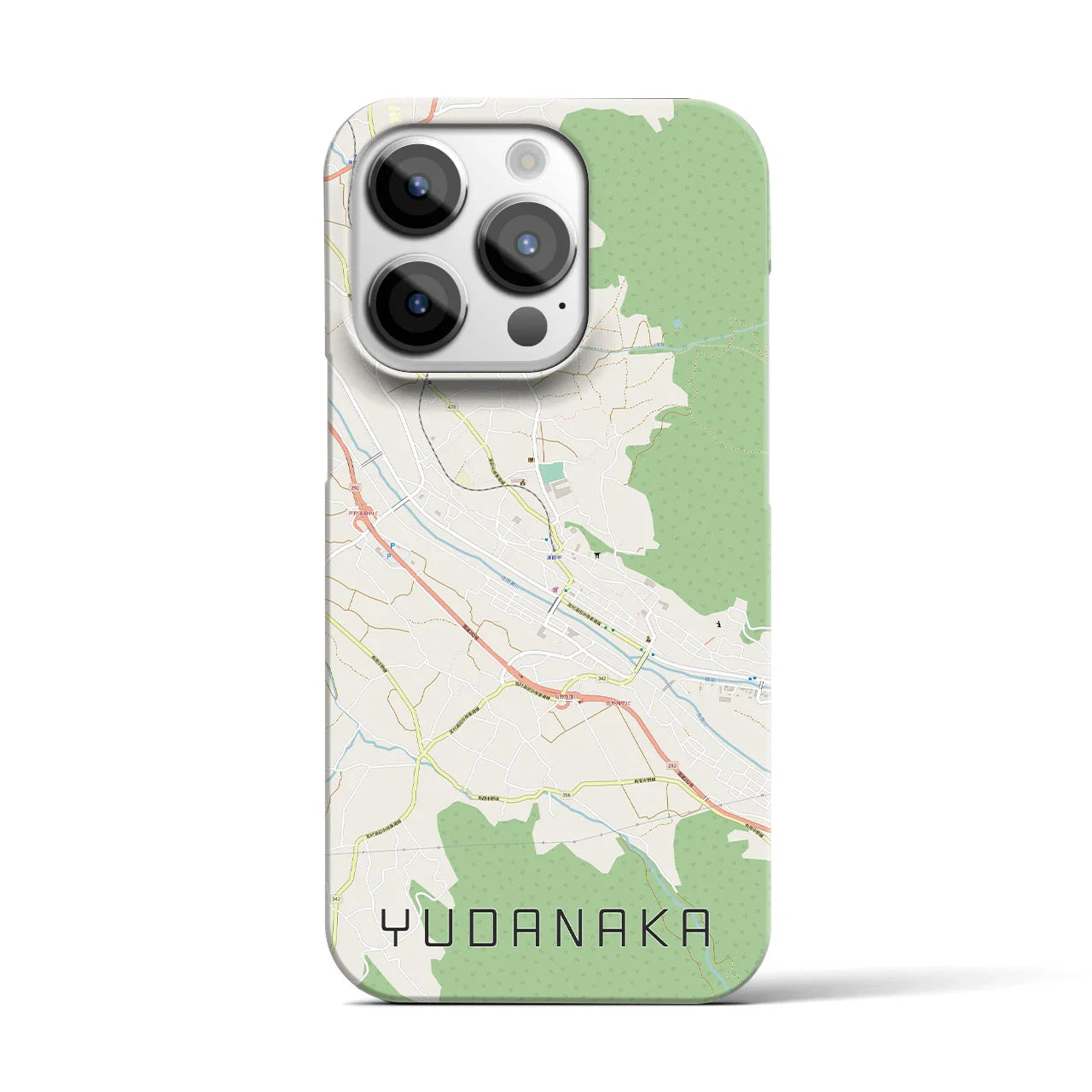 【湯田中(長野県)】地図柄iPhoneケース(バックカバータイプ)