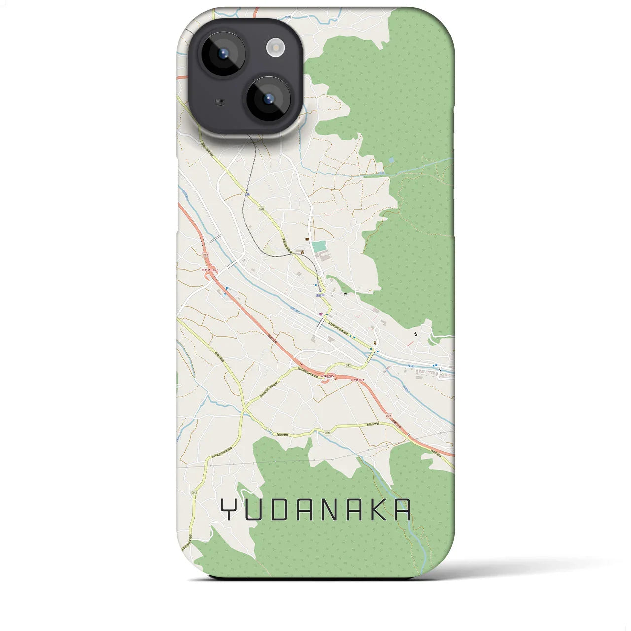 【湯田中(長野県)】地図柄iPhoneケース(バックカバータイプ)