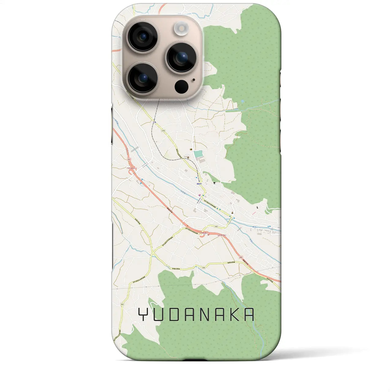 【湯田中(長野県)】地図柄iPhoneケース(バックカバータイプ)