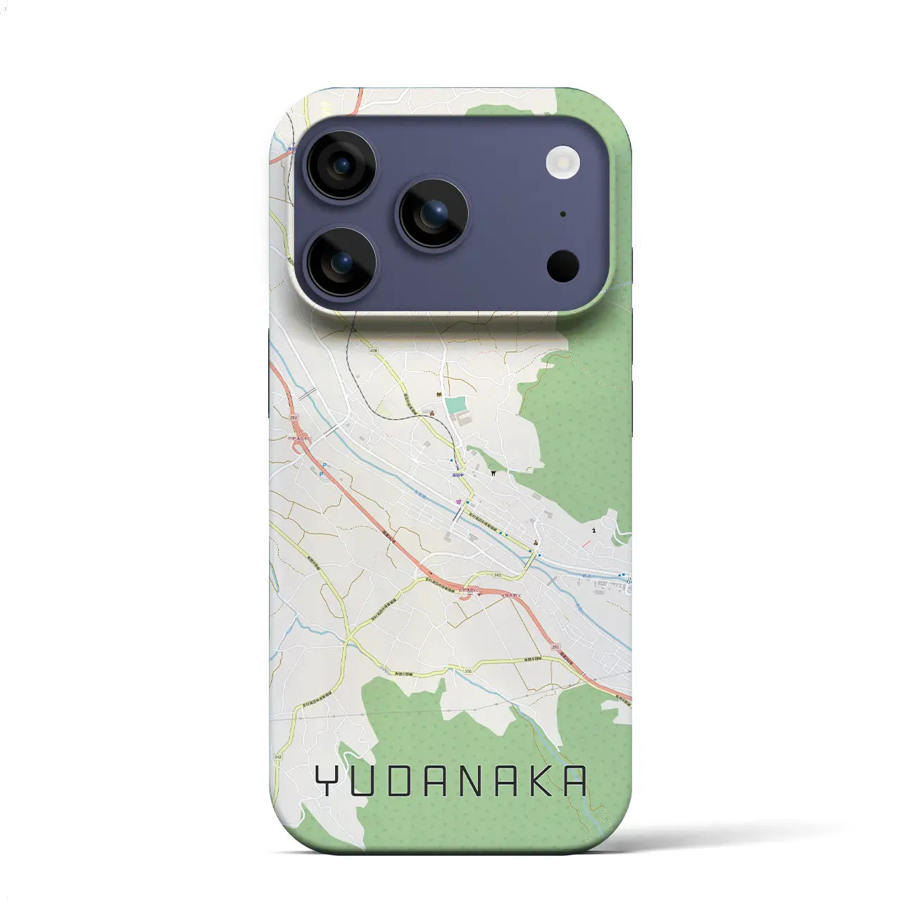 【湯田中(長野県)】地図柄iPhoneケース(バックカバータイプ)