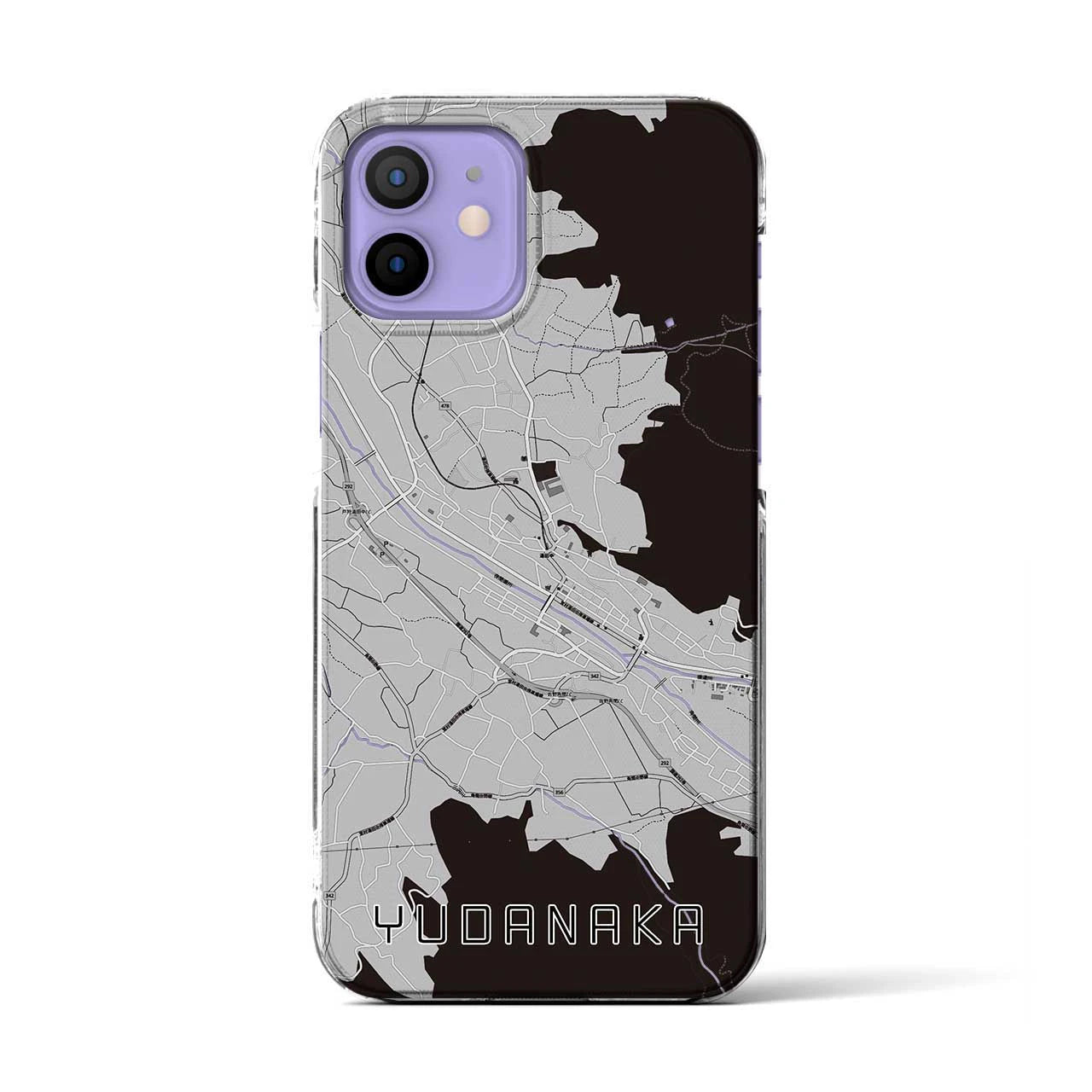 【湯田中(長野県)】地図柄iPhoneケース(クリアタイプ)