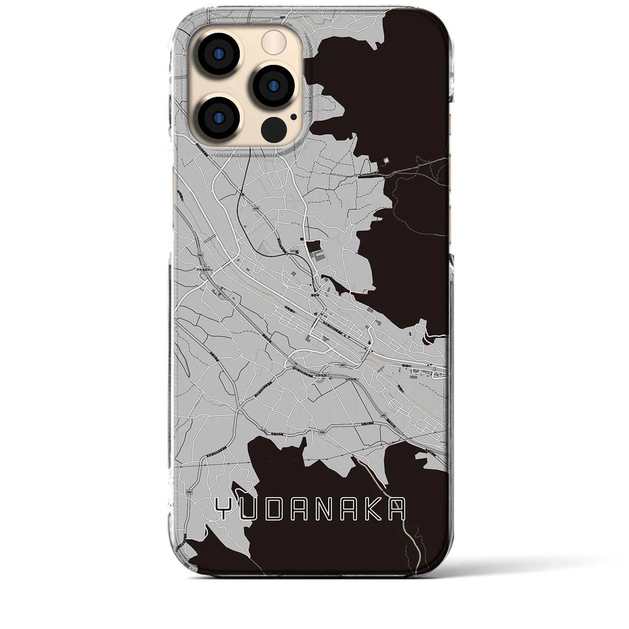 【湯田中(長野県)】地図柄iPhoneケース(クリアタイプ)