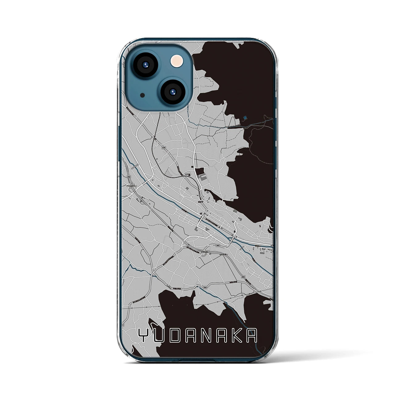 【湯田中(長野県)】地図柄iPhoneケース(クリアタイプ)
