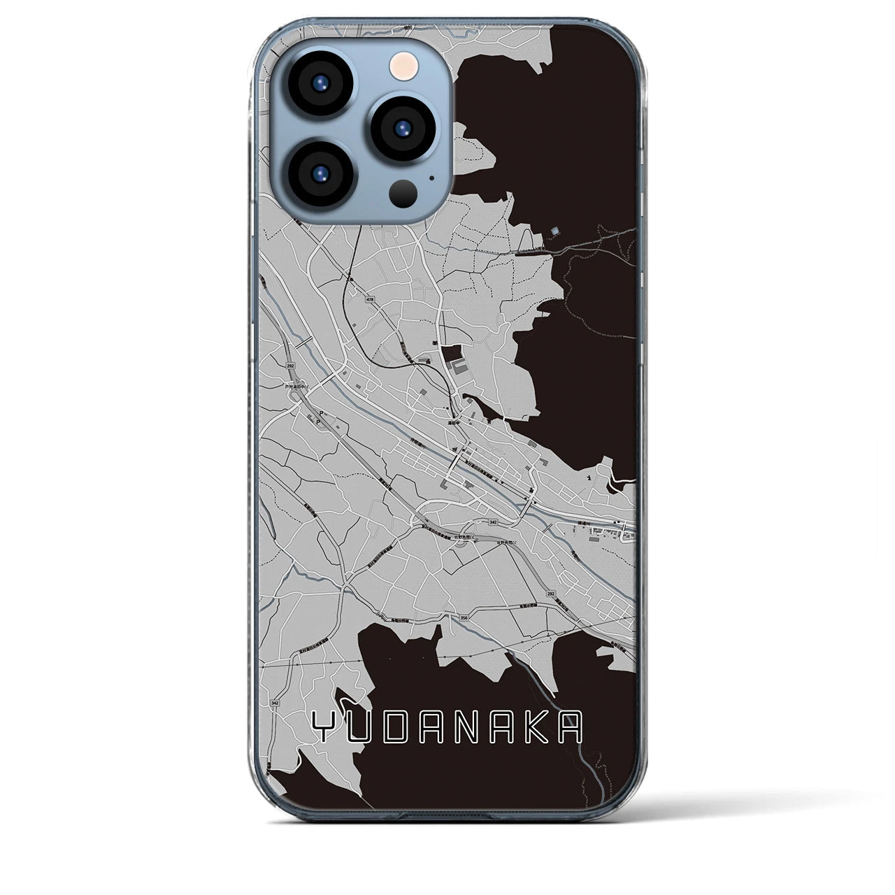 【湯田中(長野県)】地図柄iPhoneケース(クリアタイプ)