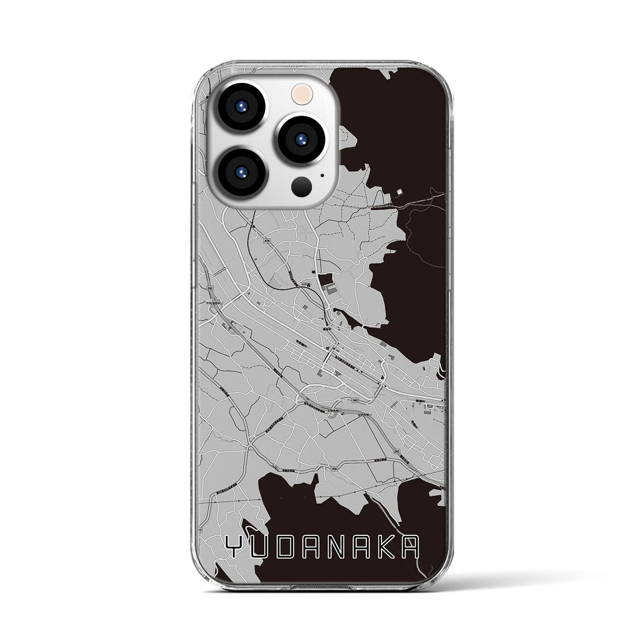 【湯田中(長野県)】地図柄iPhoneケース(クリアタイプ)