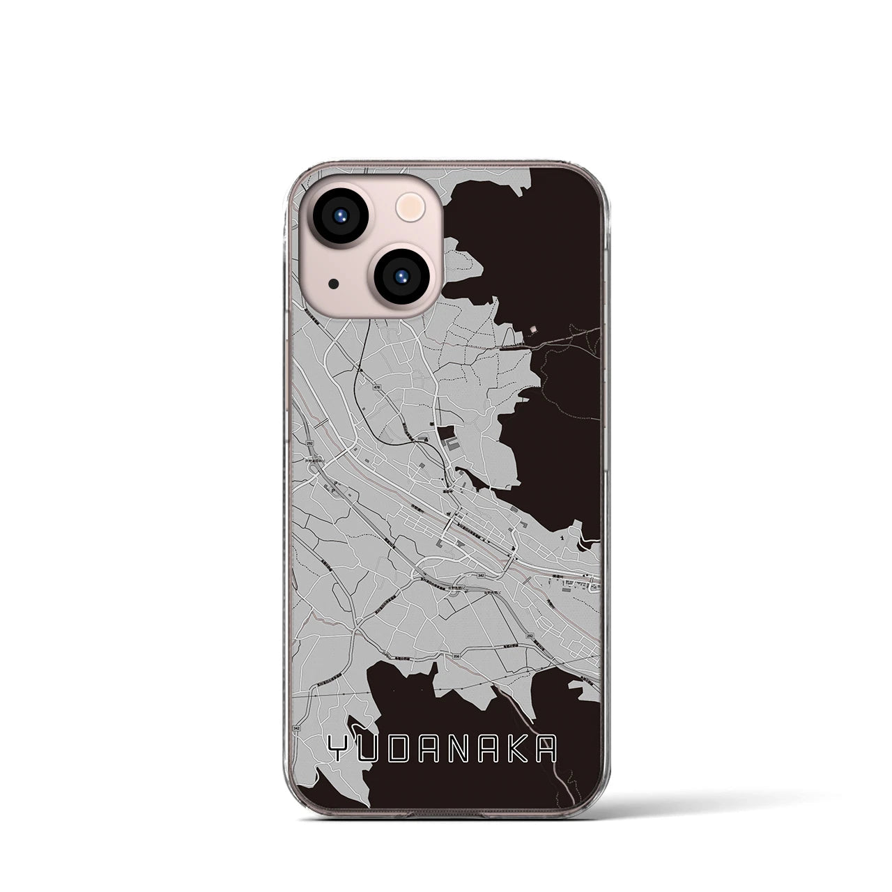 【湯田中(長野県)】地図柄iPhoneケース(クリアタイプ)