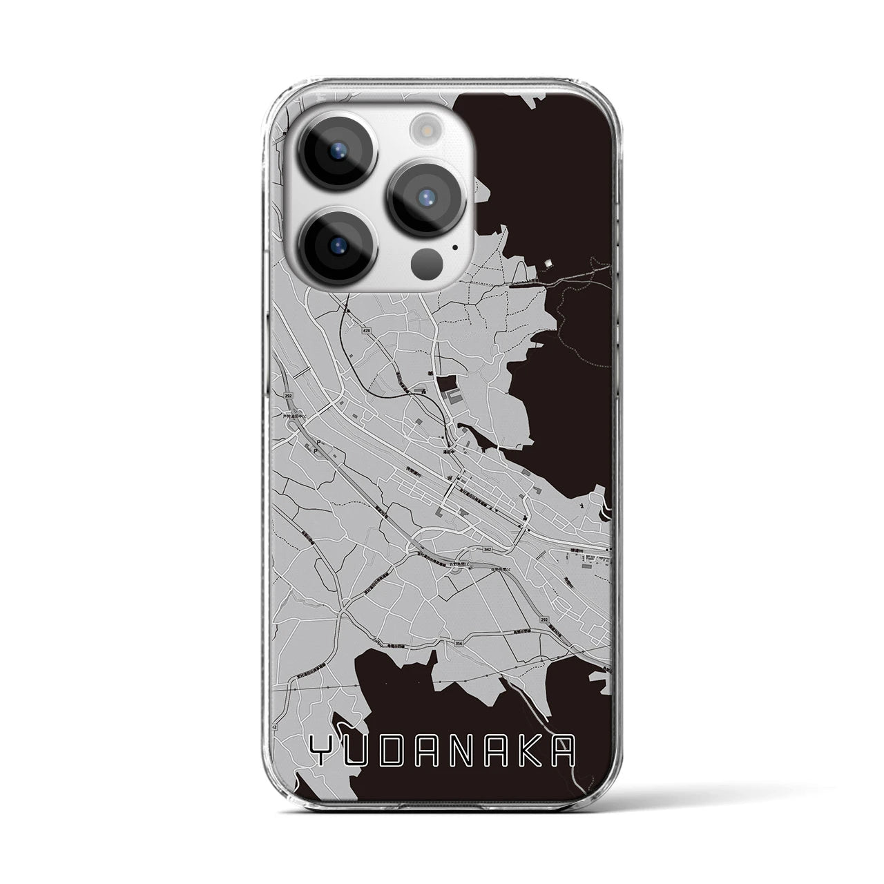 【湯田中(長野県)】地図柄iPhoneケース(クリアタイプ)