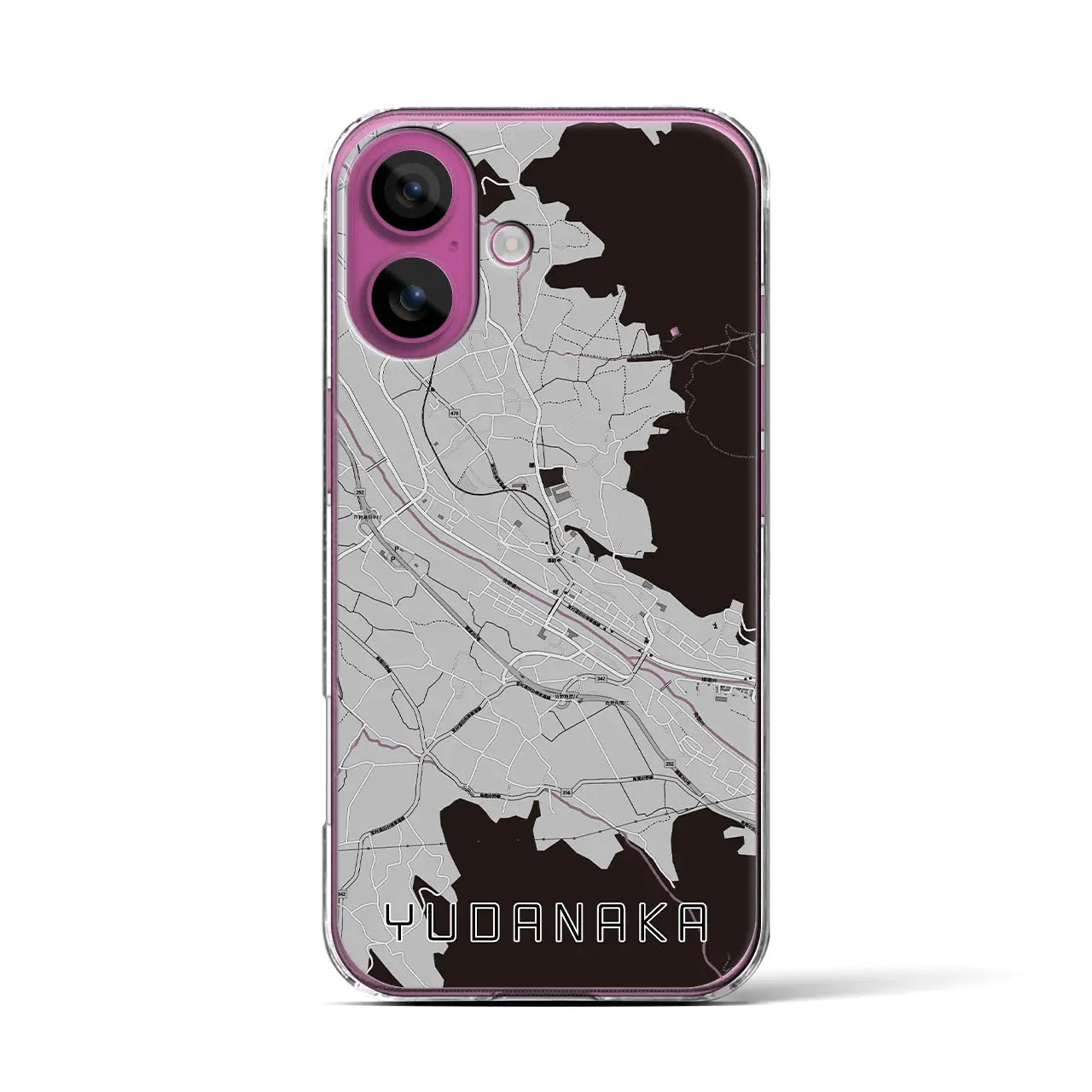 【湯田中(長野県)】地図柄iPhoneケース(クリアタイプ)