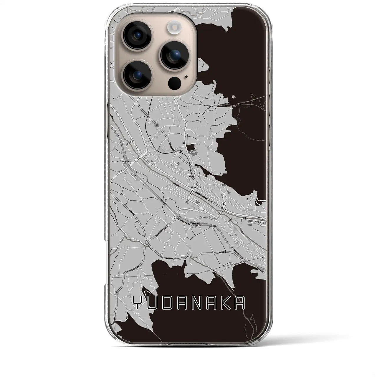 【湯田中(長野県)】地図柄iPhoneケース(クリアタイプ)