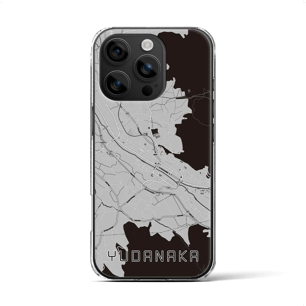 【湯田中(長野県)】地図柄iPhoneケース(クリアタイプ)