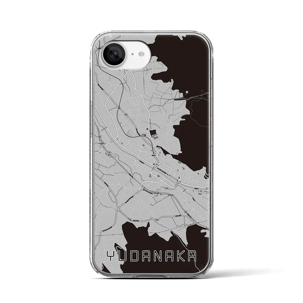 【湯田中(長野県)】地図柄iPhoneケース(クリアタイプ)