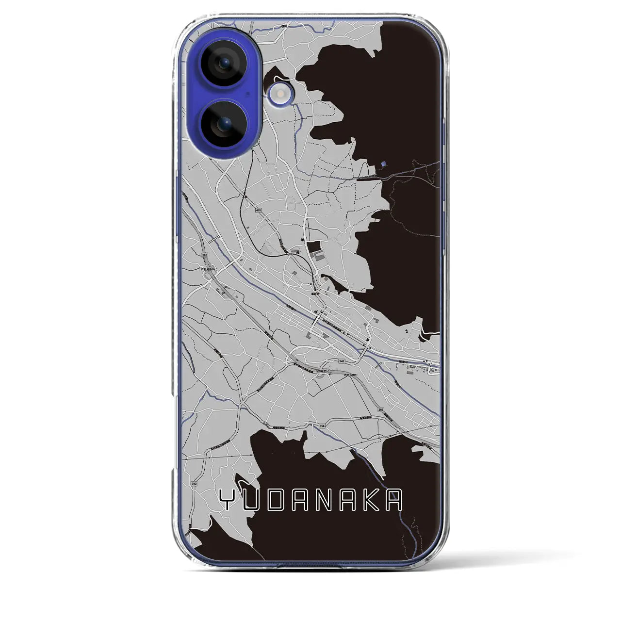 【湯田中(長野県)】地図柄iPhoneケース(クリアタイプ)