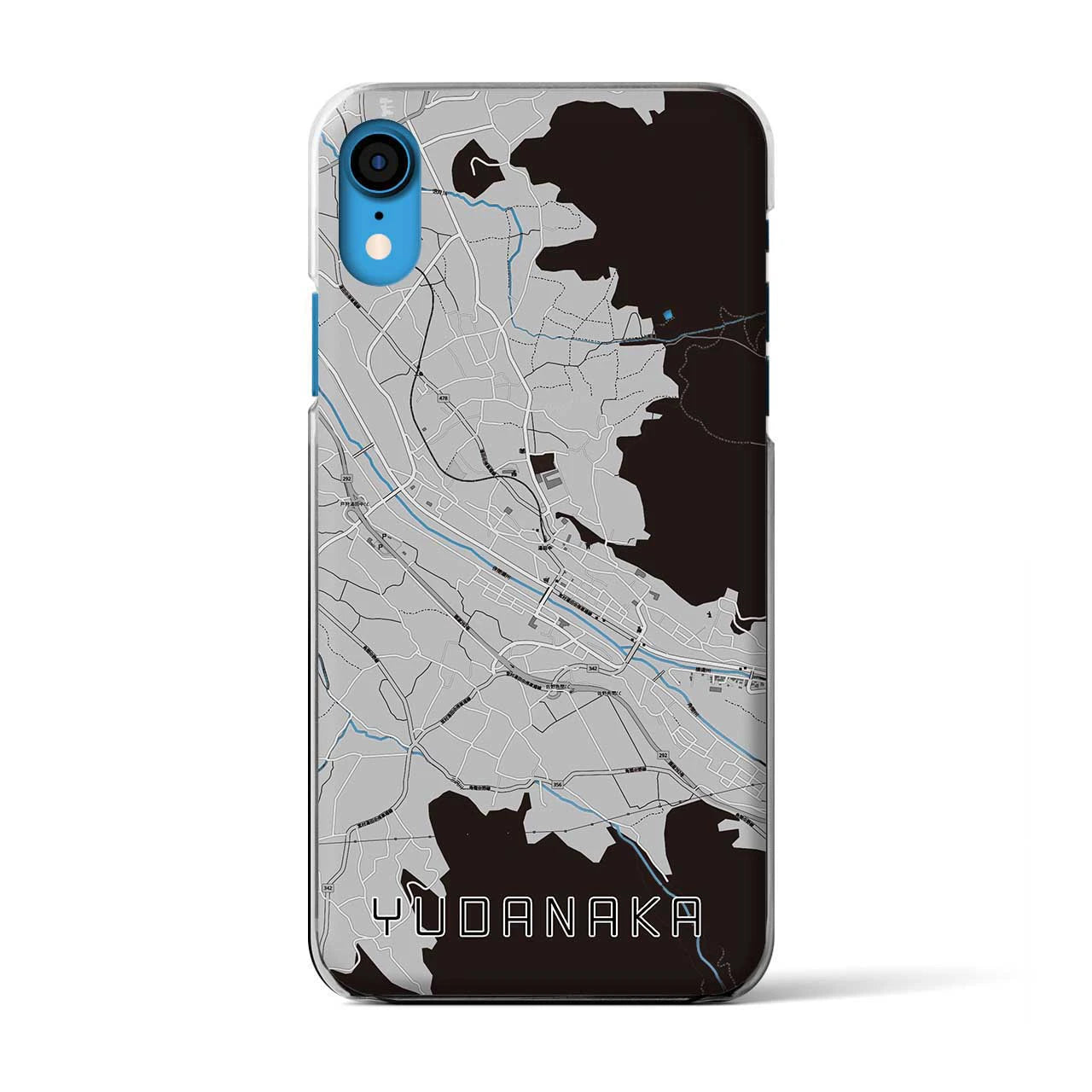 【湯田中(長野県)】地図柄iPhoneケース(クリアタイプ)
