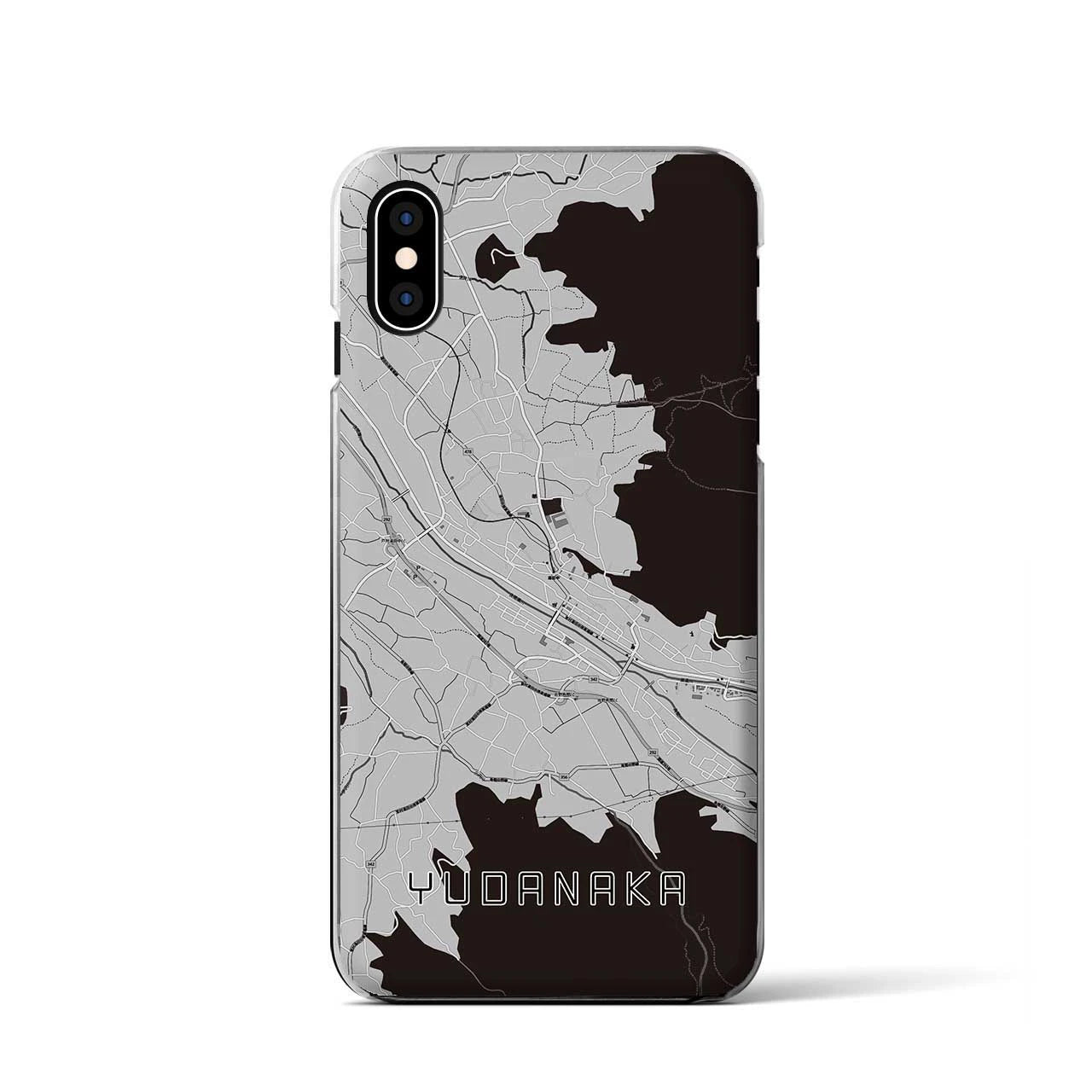 【湯田中(長野県)】地図柄iPhoneケース(クリアタイプ)