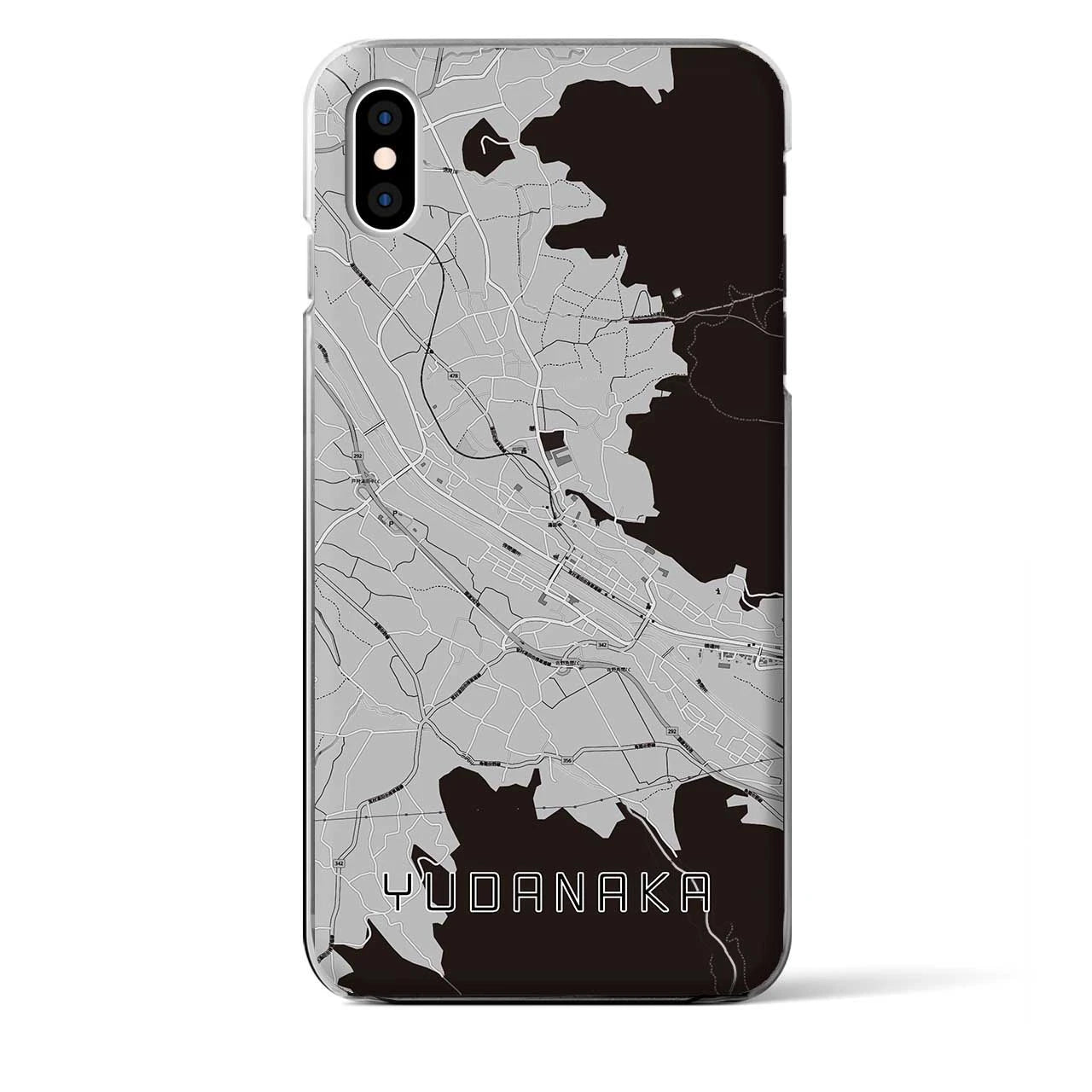 【湯田中(長野県)】地図柄iPhoneケース(クリアタイプ)