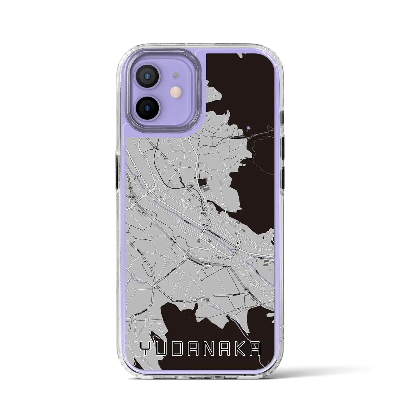 【湯田中(長野県)】地図柄iPhoneケース(MagSafeタイプ)
