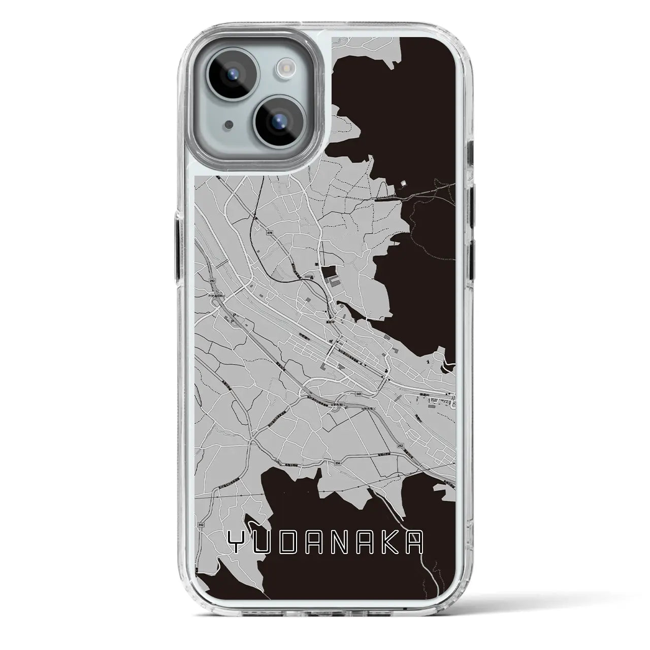【湯田中(長野県)】地図柄iPhoneケース(MagSafeタイプ)