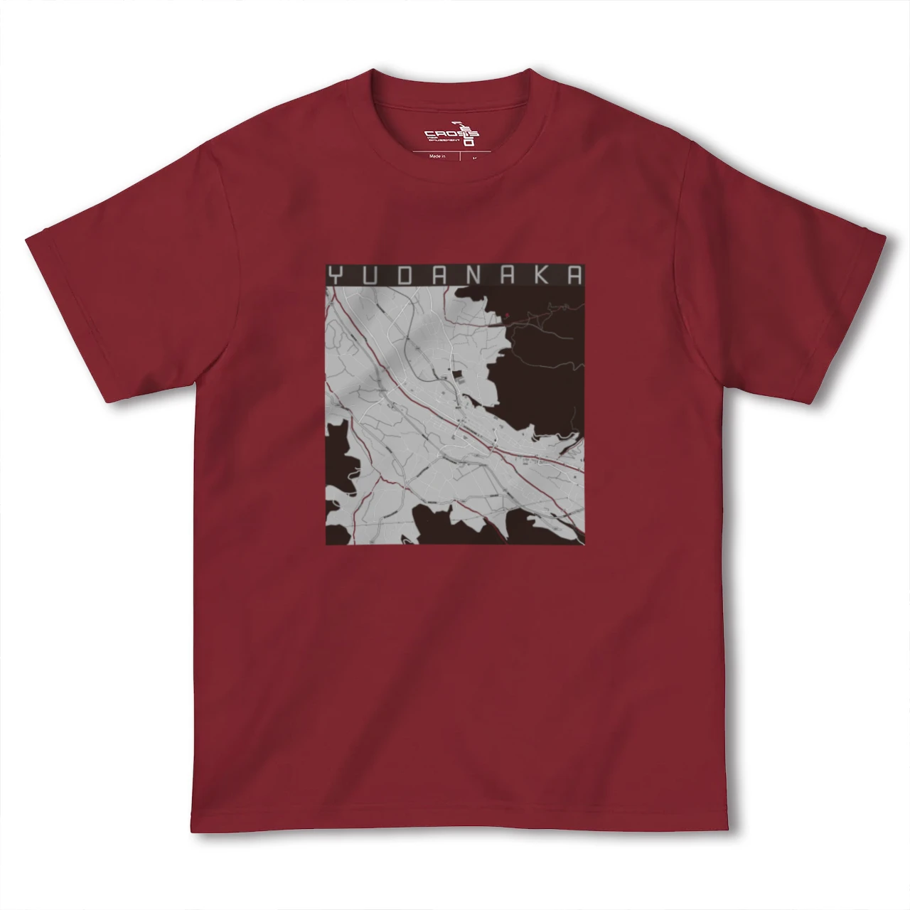 【湯田中(長野県)】地図柄ヘビーウェイトTシャツ