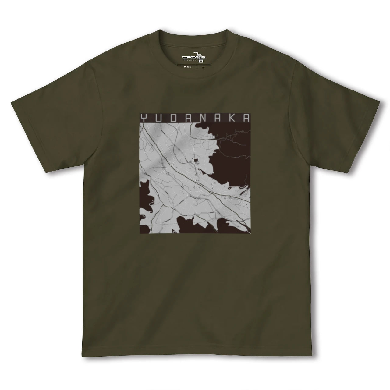 【湯田中(長野県)】地図柄ヘビーウェイトTシャツ