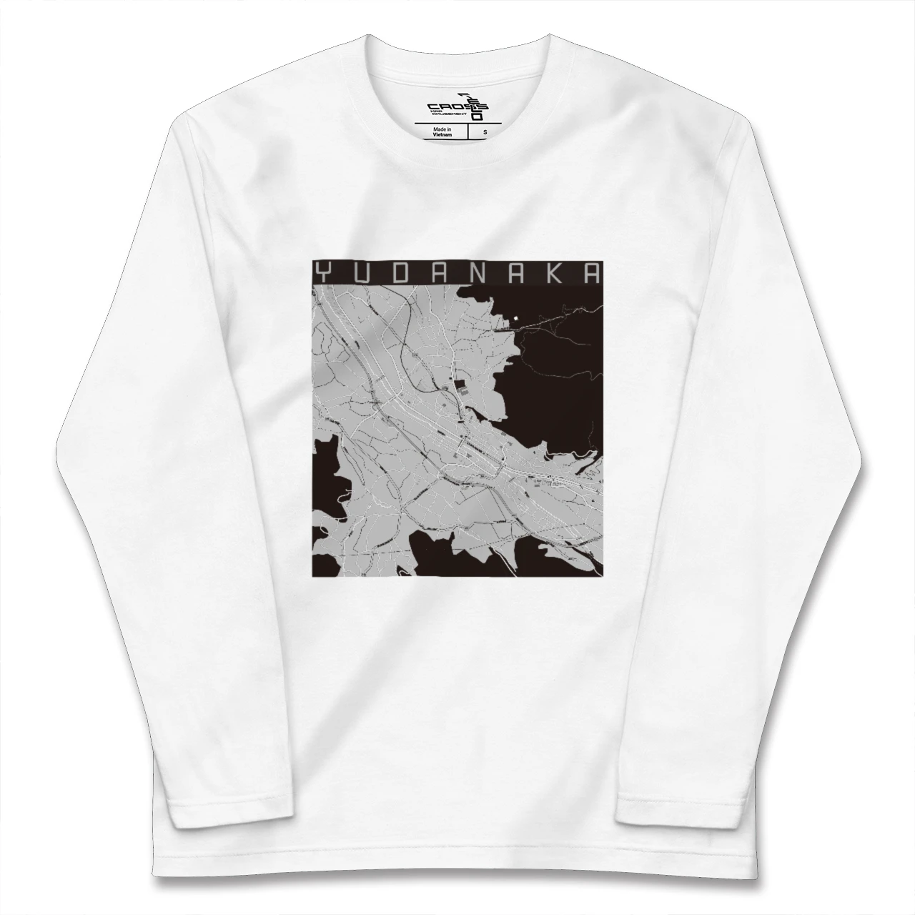 【湯田中(長野県)】地図柄ロングスリーブTシャツ