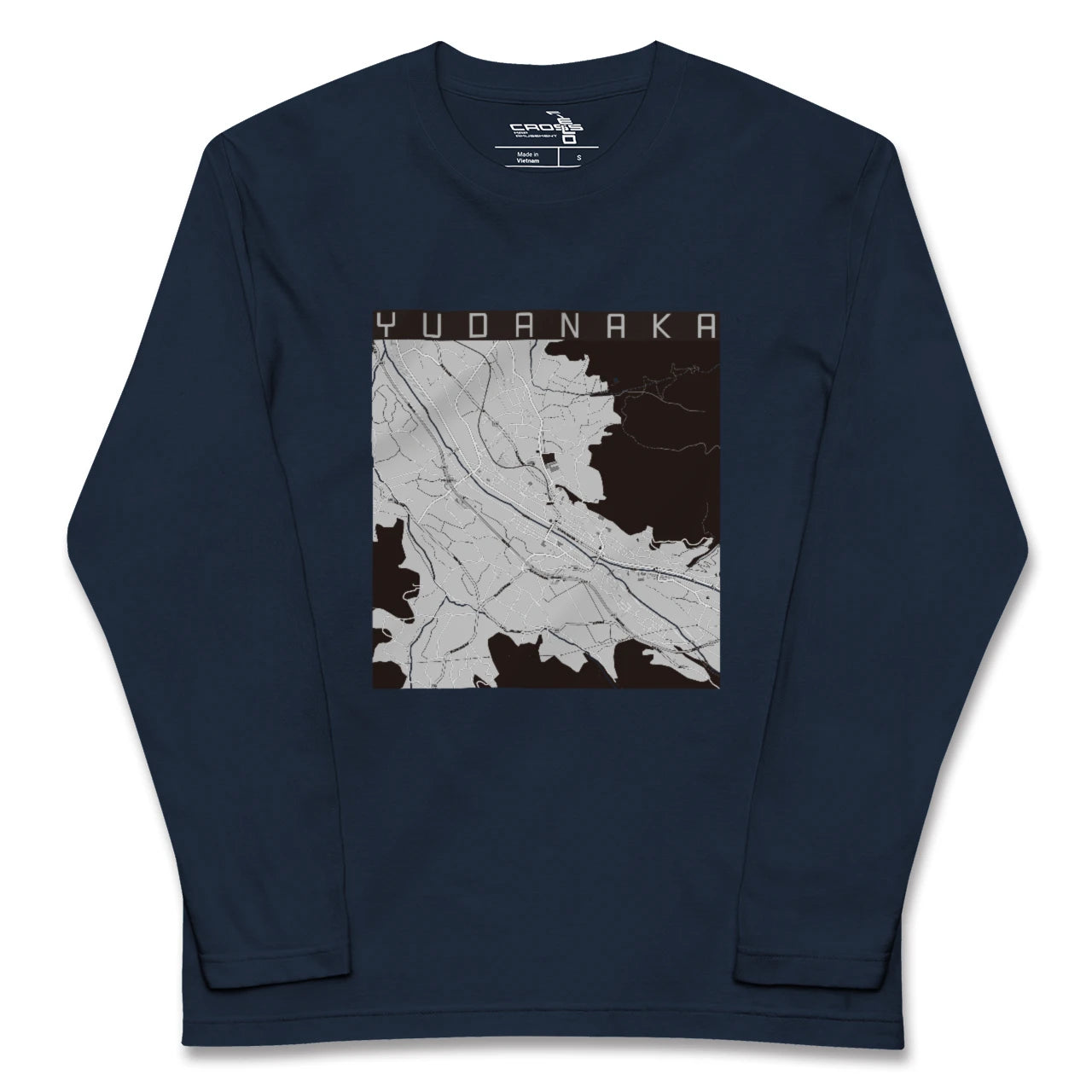【湯田中(長野県)】地図柄ロングスリーブTシャツ