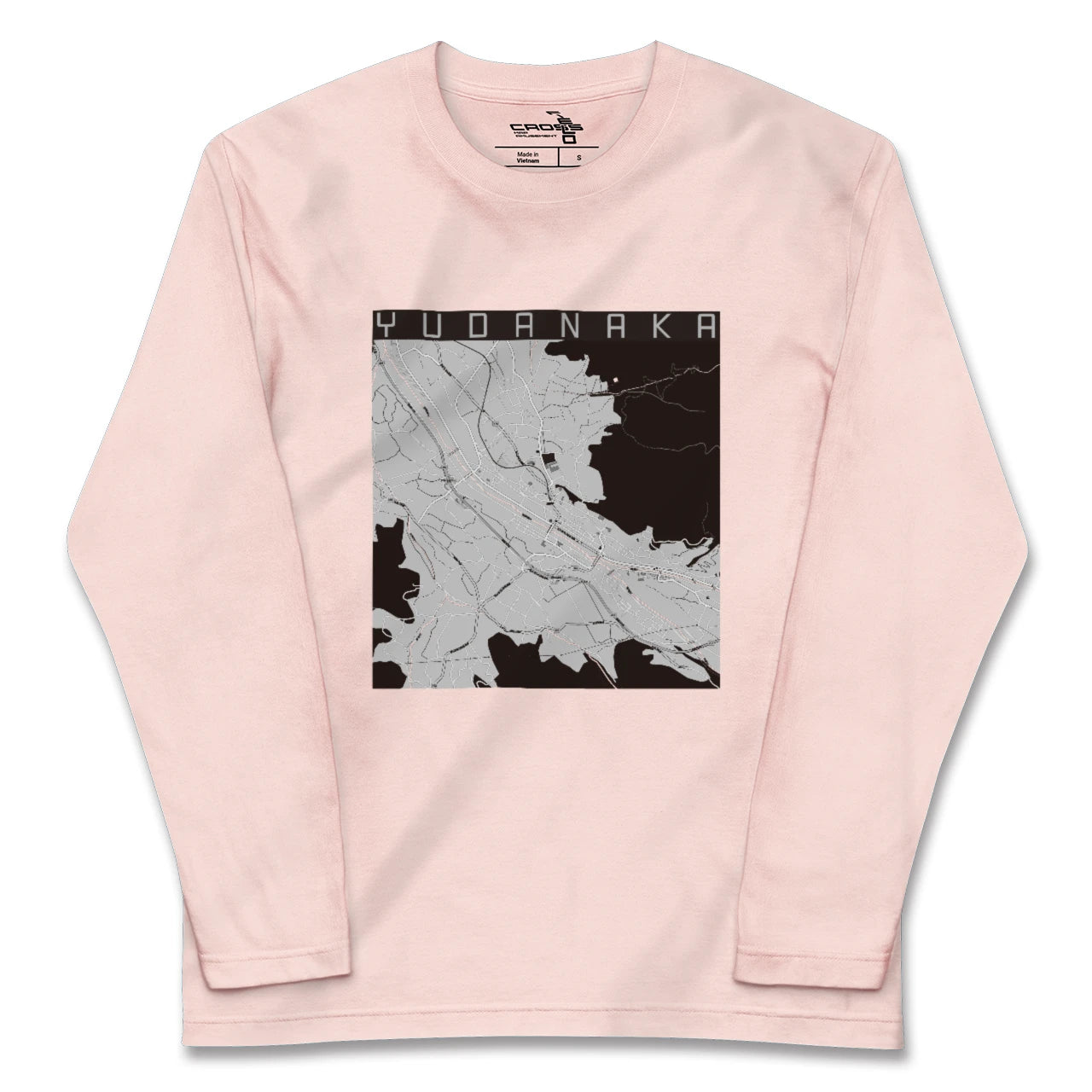 【湯田中(長野県)】地図柄ロングスリーブTシャツ