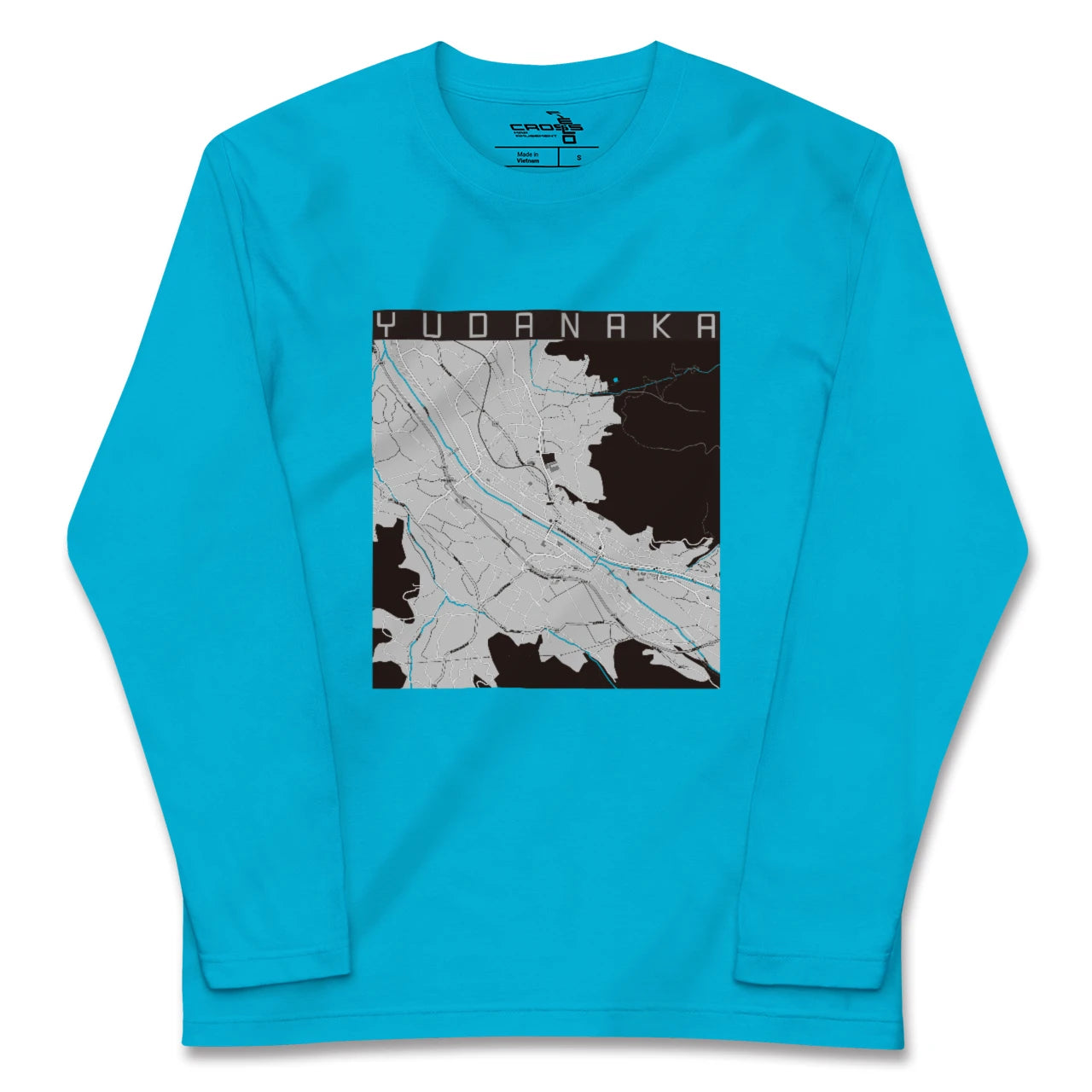 【湯田中(長野県)】地図柄ロングスリーブTシャツ