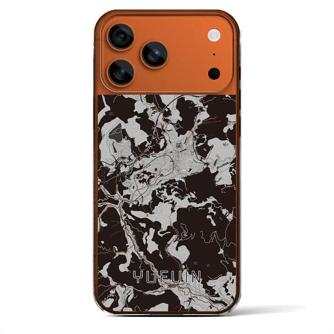 【湯布院(大分県)】地図柄iPhoneケース(クリアタイプ)