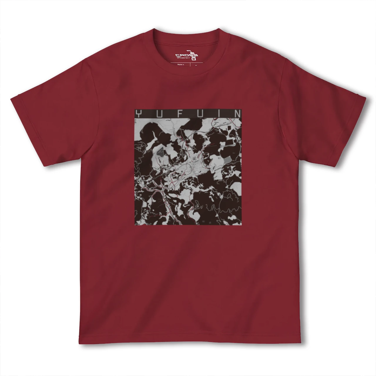 【湯布院(大分県)】地図柄ヘビーウェイトTシャツ