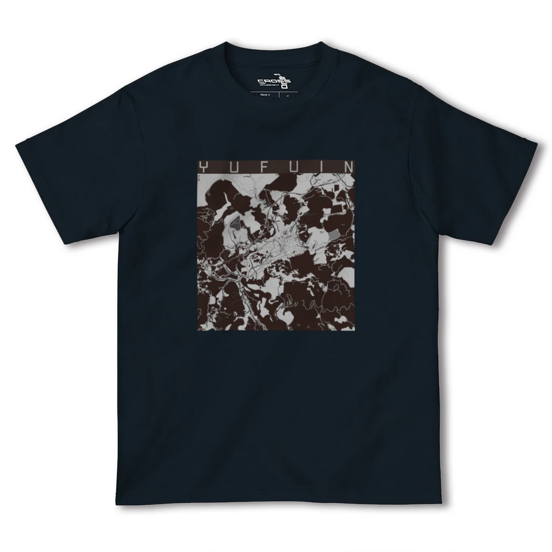 【湯布院(大分県)】地図柄ヘビーウェイトTシャツ