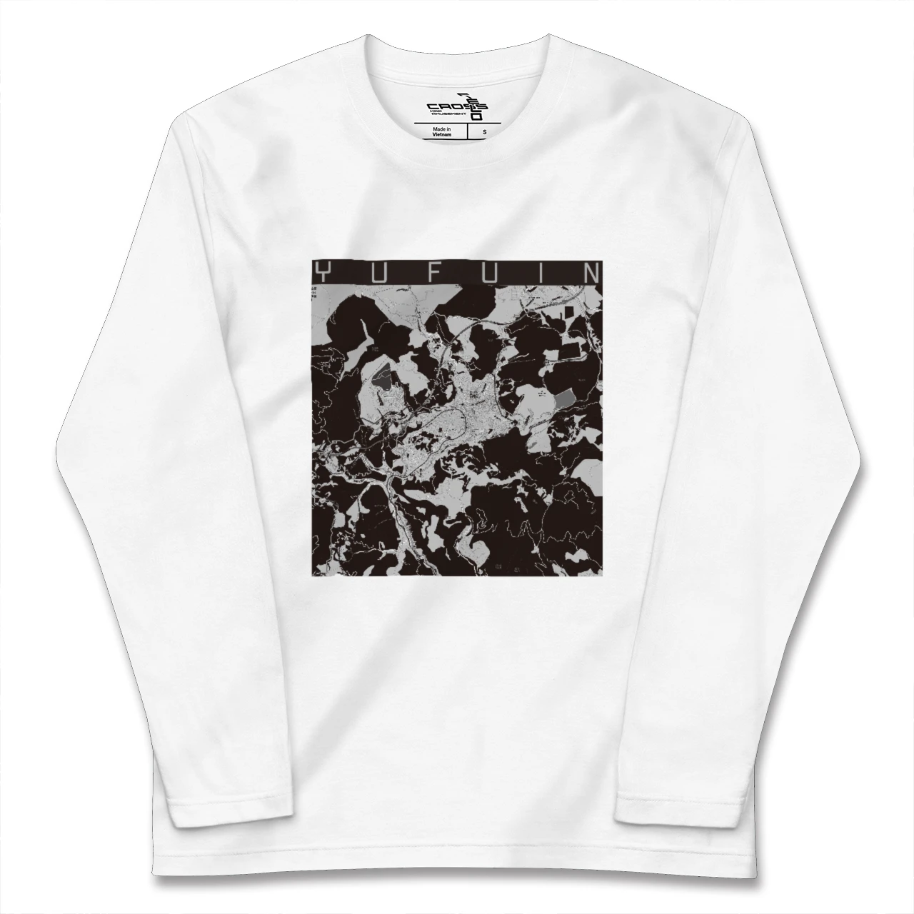 【湯布院(大分県)】地図柄ロングスリーブTシャツ