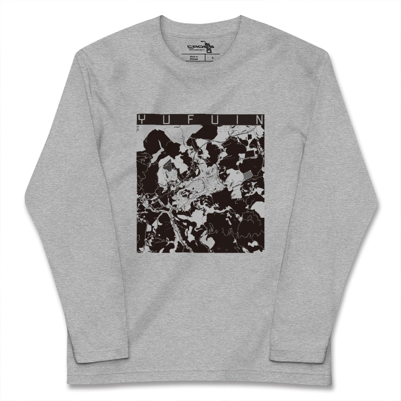 【湯布院(大分県)】地図柄ロングスリーブTシャツ