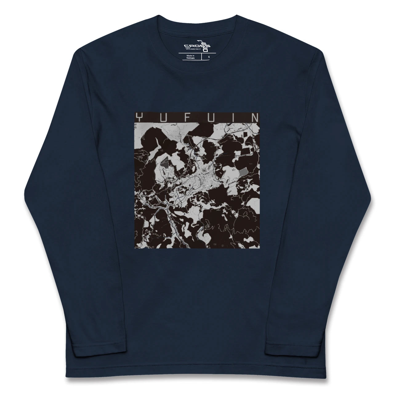 【湯布院(大分県)】地図柄ロングスリーブTシャツ