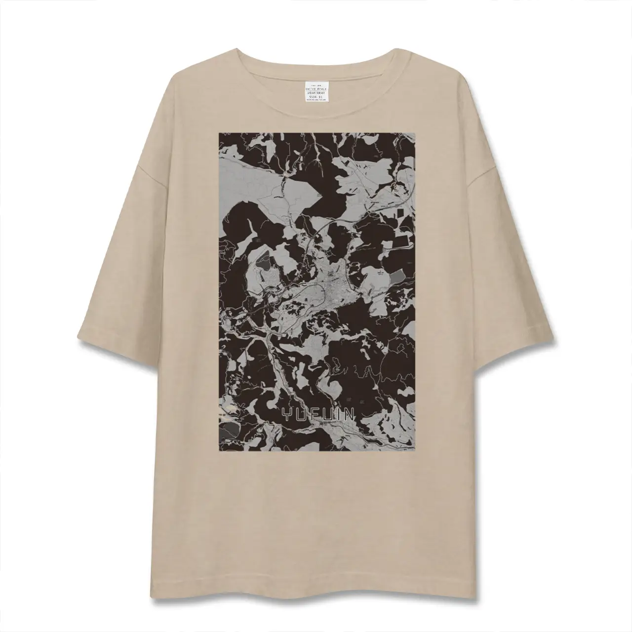 【湯布院(大分県)】地図柄ビッグシルエットTシャツ