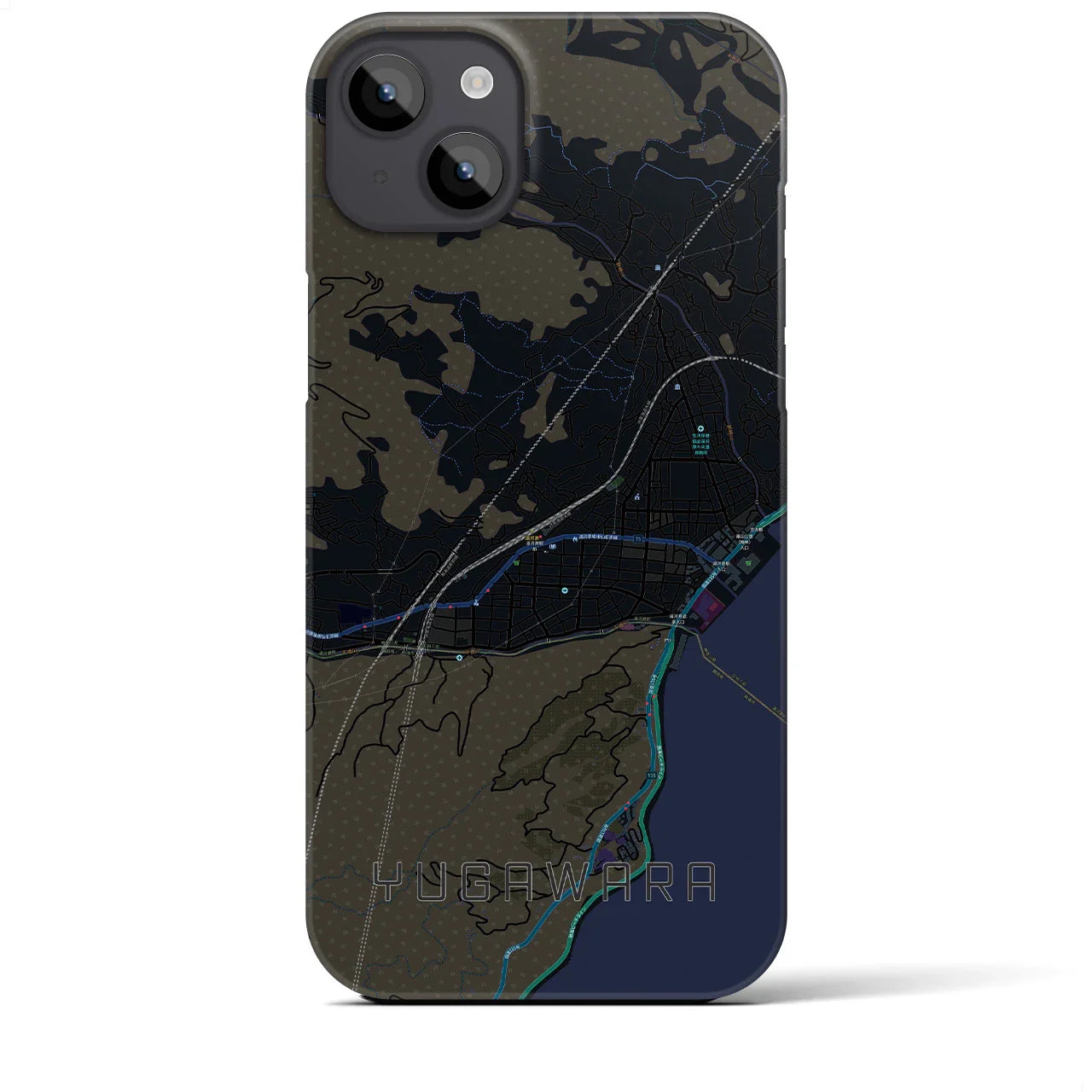 【湯河原(神奈川県)】地図柄iPhoneケース(バックカバータイプ)